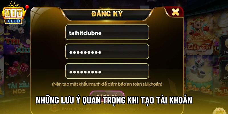 Những lưu ý quan trọng khi tạo tài khoản Những lưu ý quan trọng khi tạo tài khoản