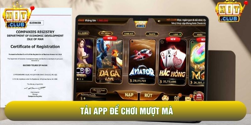 Tải app để chơi mượt mà Tải app để chơi mượt mà